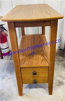 Side Table With Drawer 24x12x25