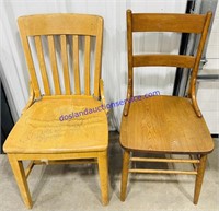 Pair of Wooden Dinning Chairs