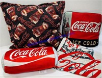 Coca-Cola Throw Pillows and Blanket