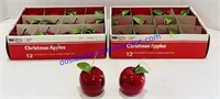 Pair of 12 Apple Ornaments
