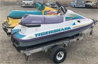 2 Tiger Shark Personal Watercraft & Trailer