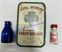 Old Medicine Bottles and Girl Scouts First Aid