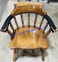 Wood Head-Of-the-Table Chair