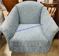 Blue Rocking/Spinning Accent Chair 32”