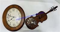 Oval and Fiddle Clocks