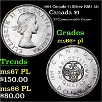 1964 Canada $1 Silver Canada Dollar KM# 121 $1 Gra