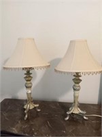 PAIR OF DECORATIVE LAMPS 26IN