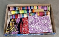 Crafting Floss & Assorted Fabrics