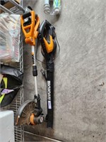 WORX TRIMMER, AND BLOWER 2 BAT AND CHARGER