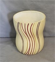 Ceramic 10" Cinched Cylinder Vase