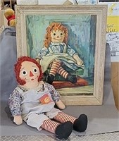 Betty Snow Raggedy Ann Painting of THIS doll