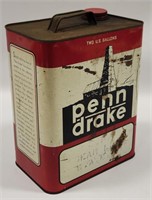Vintage Penn Drake Two / 2 Gallon Can