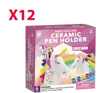 12 - Unicorn Ceramic Pen Holder Kits