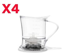 4 X  David'stea Tea Steeper - Lucite