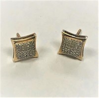 14 Kt Gold Diamonds Earrings Appraised $2,415.00