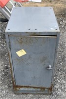 (I) Rusted Metal Safe Approximately 30 in. x 16