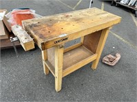 Craftsman Wooden Table w/ Vice