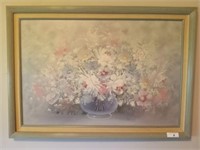 FLORAL OIL ON CANVAS SIGNED RUSSO