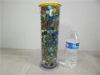 Tall Jar of Vintage Marbles 6 Pounds