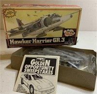 Hawker Harrier GR3  jet model kit