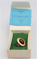 Vintage Coppercraft Guild Tiger Eye Ring Size 6