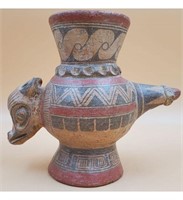 Pre-Columbian Polychrome Terra Cotta Vase