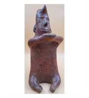 Pre-Columbian Terra Cotta Human Figure Vase