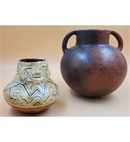 Pair of Pre-Columbian Terra Cotta Vases