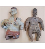 Pair of Pre-Columbian Terra Cotta Figures