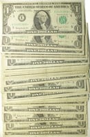 Group of Average Circulated $1 Barr Notes