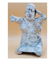 Pre-Columbian Terra Cotta Woman Figure Sculpture