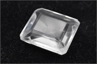 Clear Quartz Emerald Cut Gemstone 13.03ct