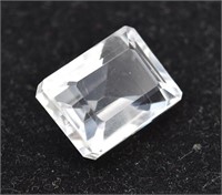 Clear Quartz Emerald Cut Gemstone - 31.68ct