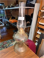 Clear Glass Kerosene Oil Lamp 20"T