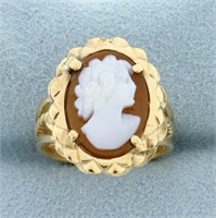 Cameo Ring in 14K Yellow Gold