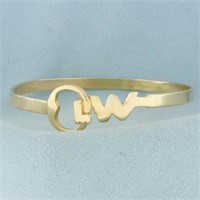 Key West Bangle Bracelet in 14K Yellow Gold