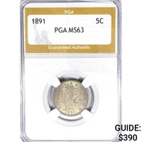 1891 Liberty Victory Nickel PGA MS63