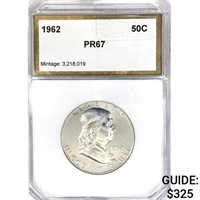 1962 Franklin Half Dollar PCI PR67