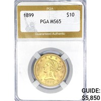 1899 $10 Gold Eagle PGA MS65