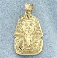 Egyptian Pharaoh Pendant in 14K Yellow Gold