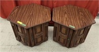 2 Vintage Side Tables - Matches lot 15. 27"x20"