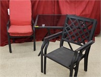 Patio Table and Chair Set - Table size 38"x38"x28"