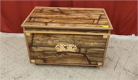 Wooden Storage Chest - measures 32"x19"x22"