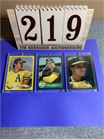 (3) Jose Canseco Baseball Cards