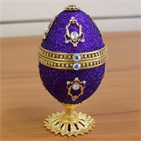 Jewelry Treasure Box Faberge Style Goose Egg