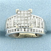 1.5CT Diamond Engagement Ring in 14k White Gold