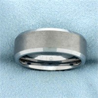 Mens Triton Tungsten Carbide Wedding Band Ring
