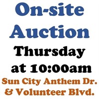 Thurs.@10am - Sun City Anthem Estate Online Auction 6/15