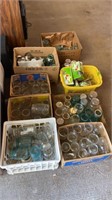 Large Lot Assorted Canning Jars