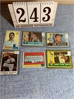 (6) 1960's Topps Baseball Cards